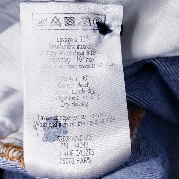 SEZANE High Rise Pleated Mother Jeans Women's French 36/(?)US 4 in Medium Wash - Picture 8 of 13